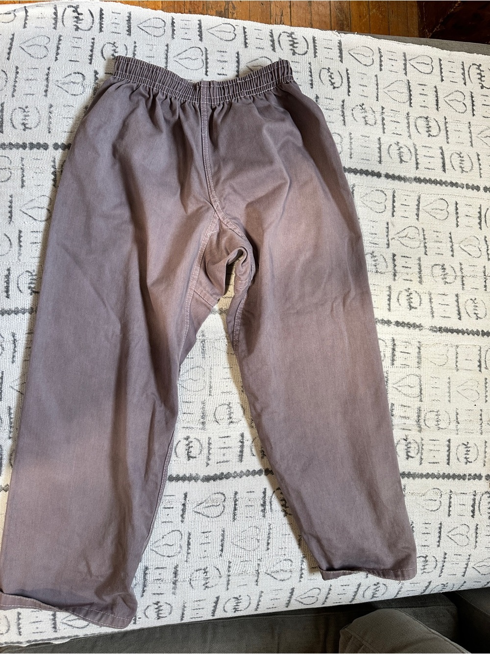 Baggy Leg handmade Women's Pants in Mauve